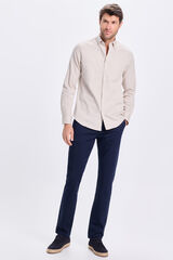 Milano Pantalón Chino Liso Slim Marinho