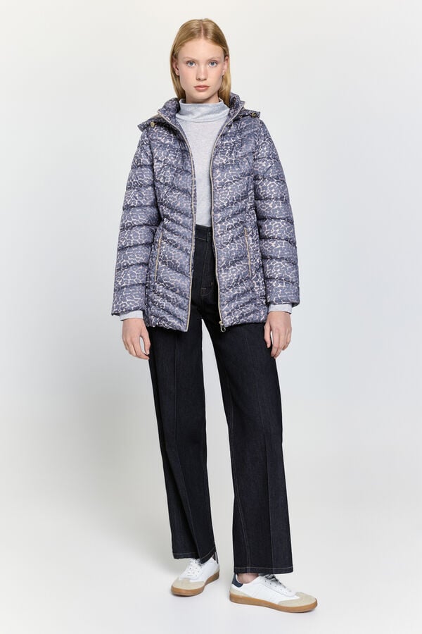 Milano Cazadora acolchada estampada Beige/Claro