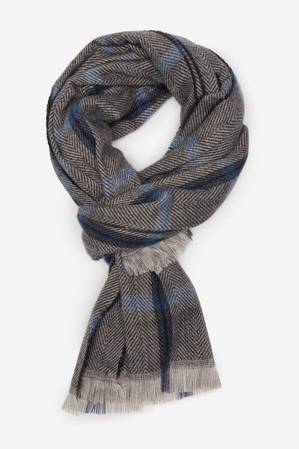 Milano Cachecol L&atilde; Espiga Cinzento oscuro