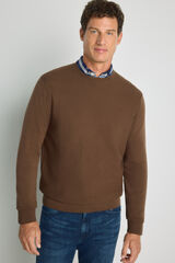 Milano Jersey cuello caja Beige