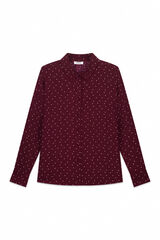 Milano Camisa estampada Granate