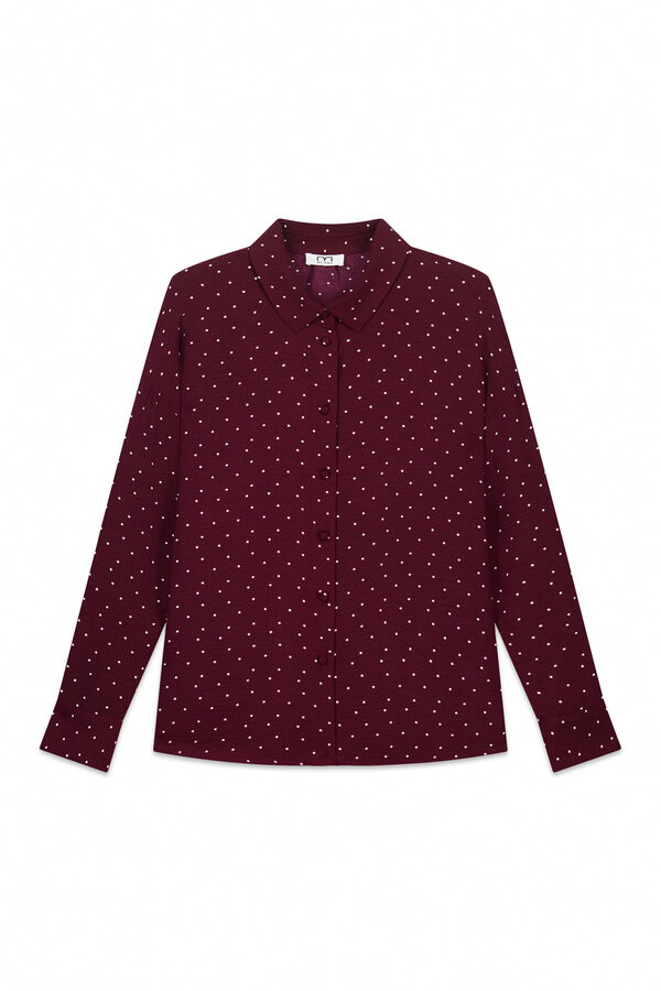 Milano Camisa estampada Granate