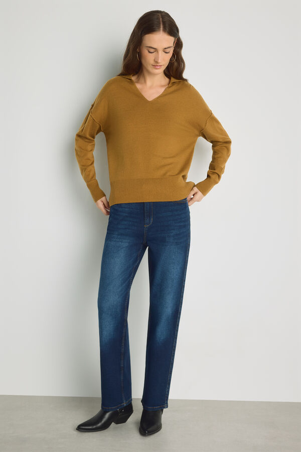 Milano Pantal&oacute;n denim regular Navy