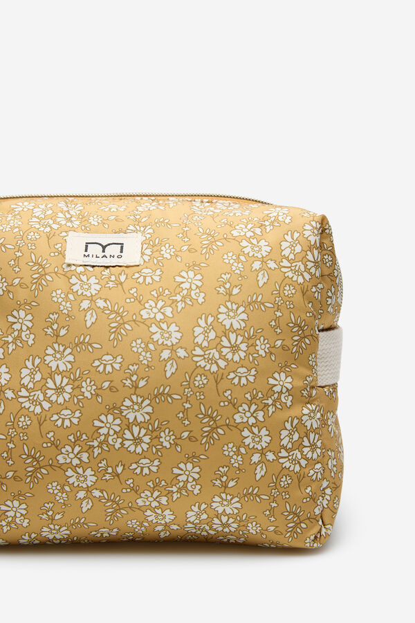 Milano Neceser mediano estampado flores Amarillo