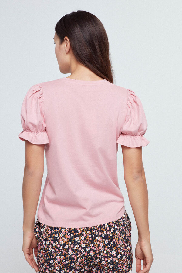 Fifty Outlet Camiseta manga farol Rosa