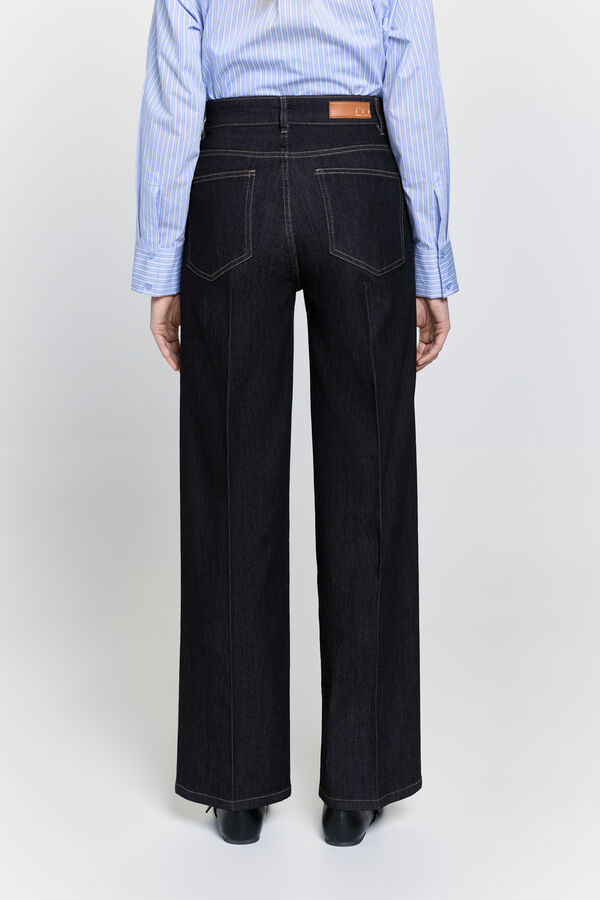 Milano Calça jeans de perna larga Cinzento oscuro