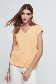 Fifty Outlet Camiseta Básica Pinzas Naranja
