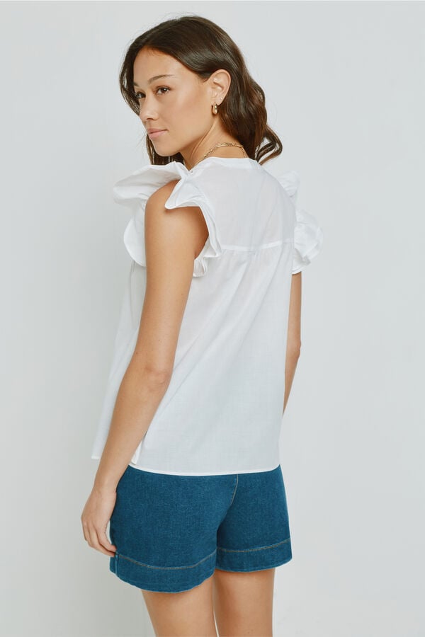 Milano Blusa bordada Branco