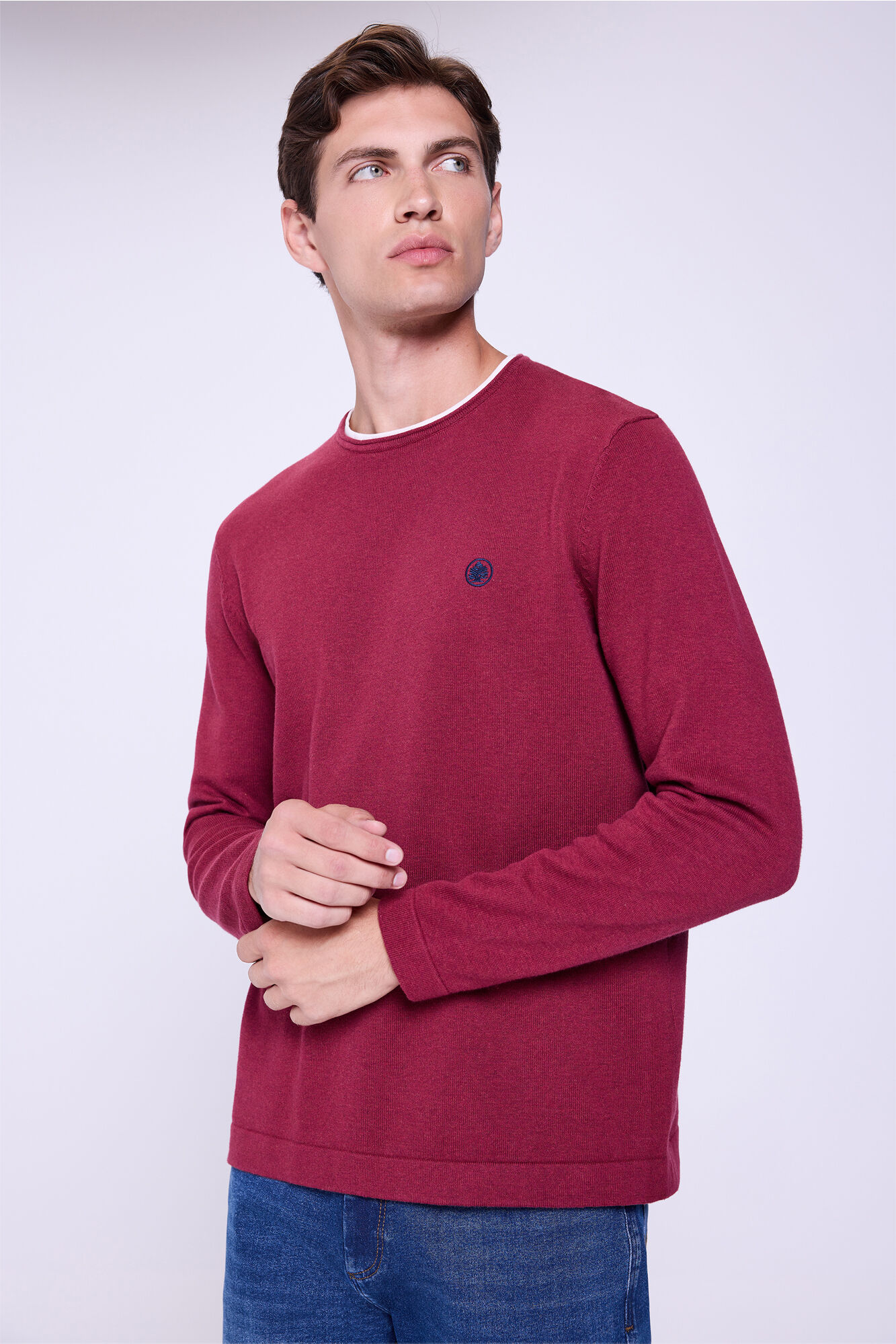 Springfield Camisola b&aacute;sico de gola redonda