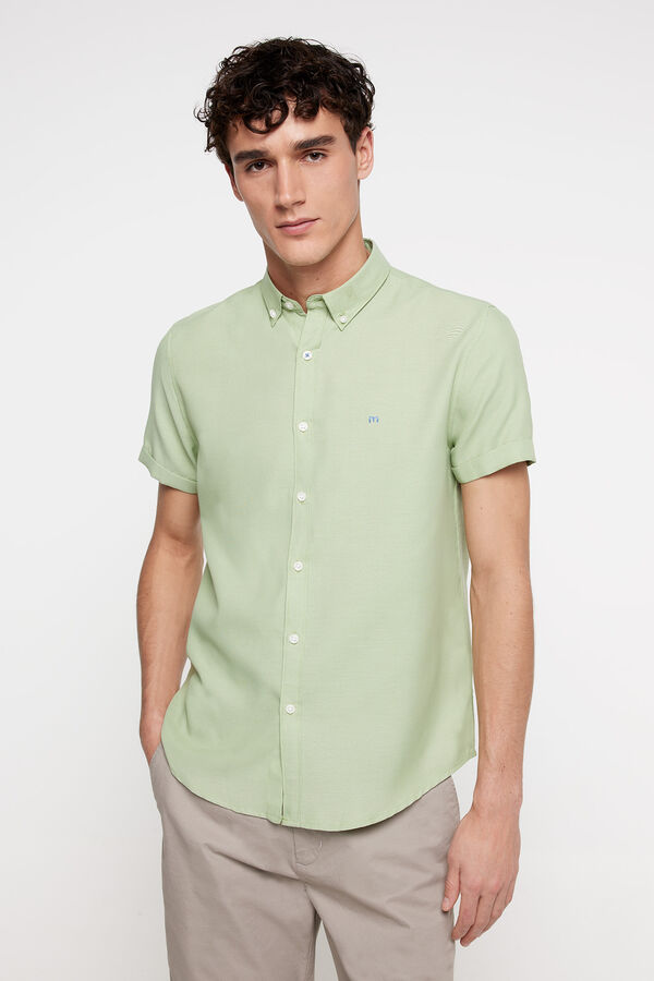 Fifty Outlet Camisa Manga Curta Verde escuro