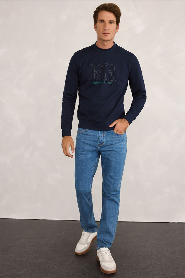 Pedro del Hierro Sudadera Básica Logo Navy