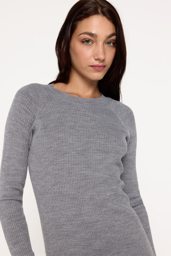 Milano Vestido tricot Gris