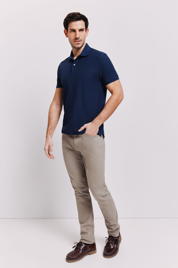 Milano Polo manga curta Marinho