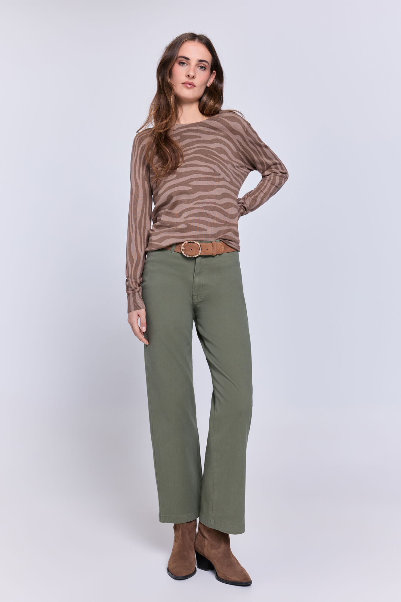 Milano Jersey estampado cuello redondo