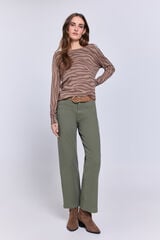 Milano Jersey estampado cuello redondo natural