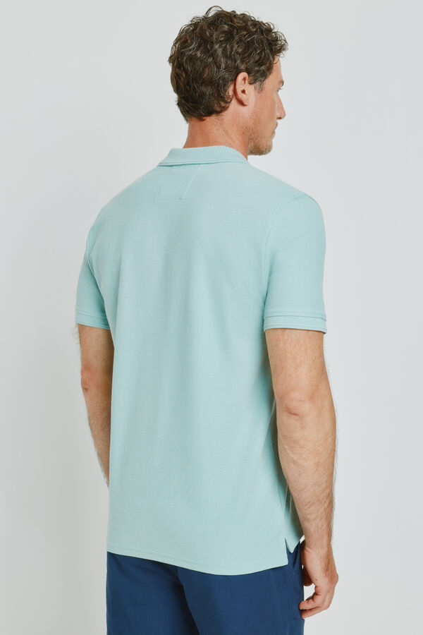 Milano Polo manga curta Azul