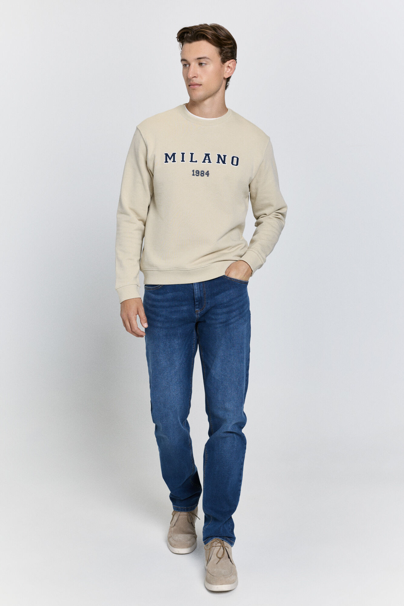 Milano Sudadera cuello redondo regular fit