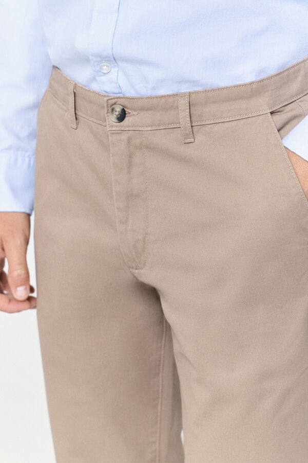 Milano Pantalón chino regular fit Beige/Camel