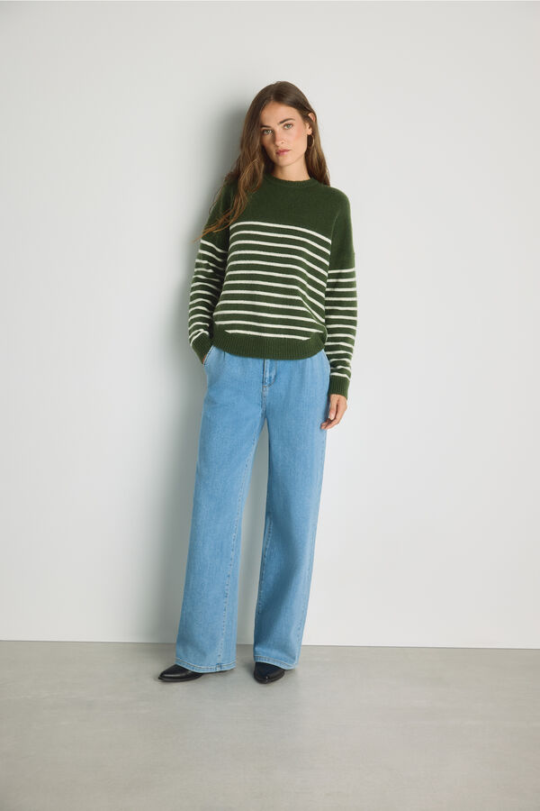 Milano Cal&ccedil;a jeans larga Azul