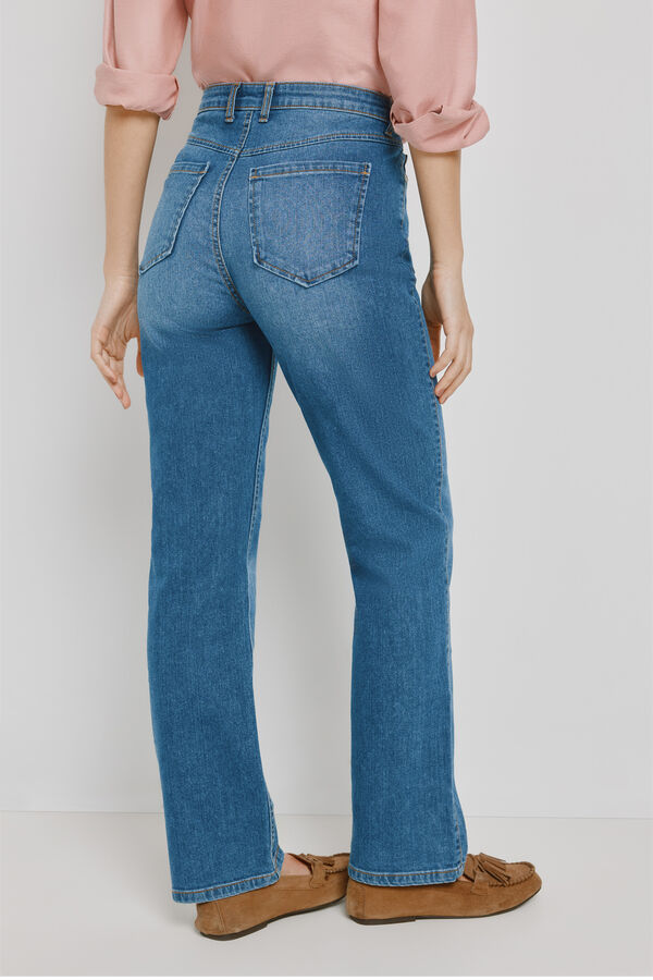 Milano Cal&ccedil;a regular em denim Azul