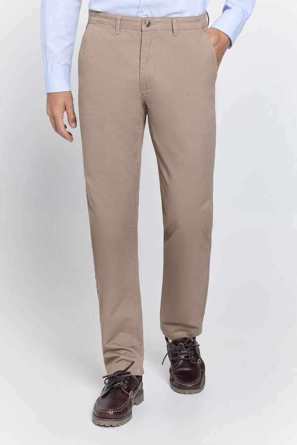 Milano Pantalón chino regular fit Beige/Camel