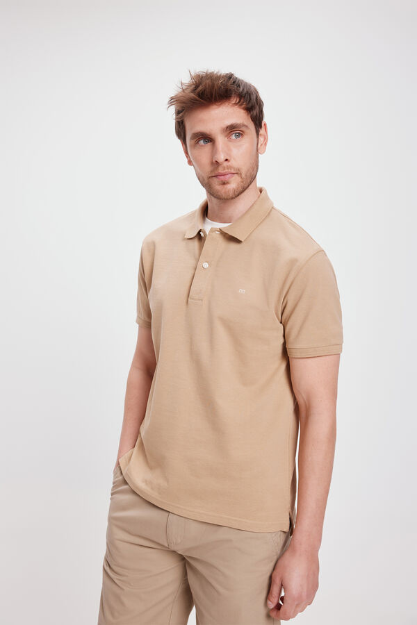 Milano Polo Piqu&eacute; B&aacute;sico Castanho