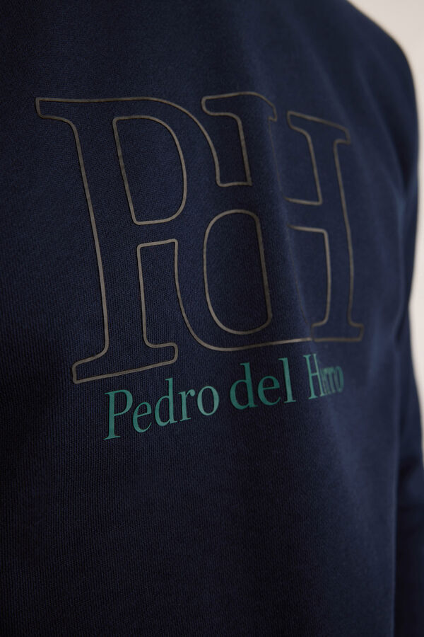 Pedro del Hierro Sudadera Básica Logo Navy