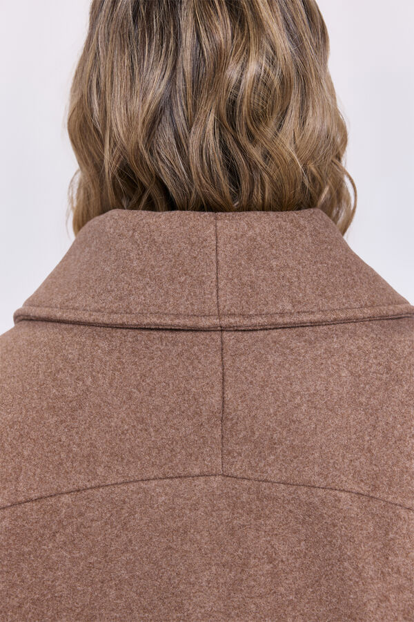 Milano Abrigo de paño corto color camel Beige/Camel