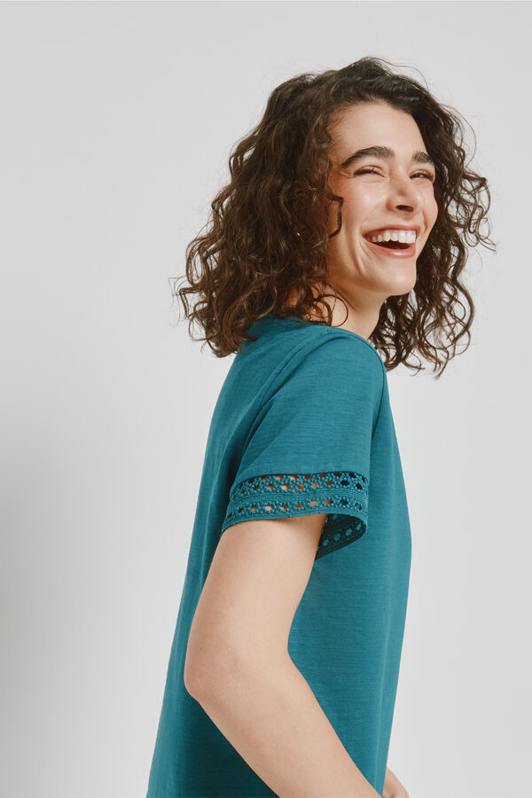 Milano T-shirt de manga curta Azul