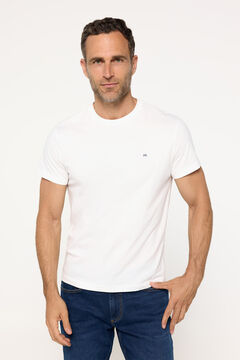 Fifty Outlet Camiseta Básica 100% Algodón Blanco