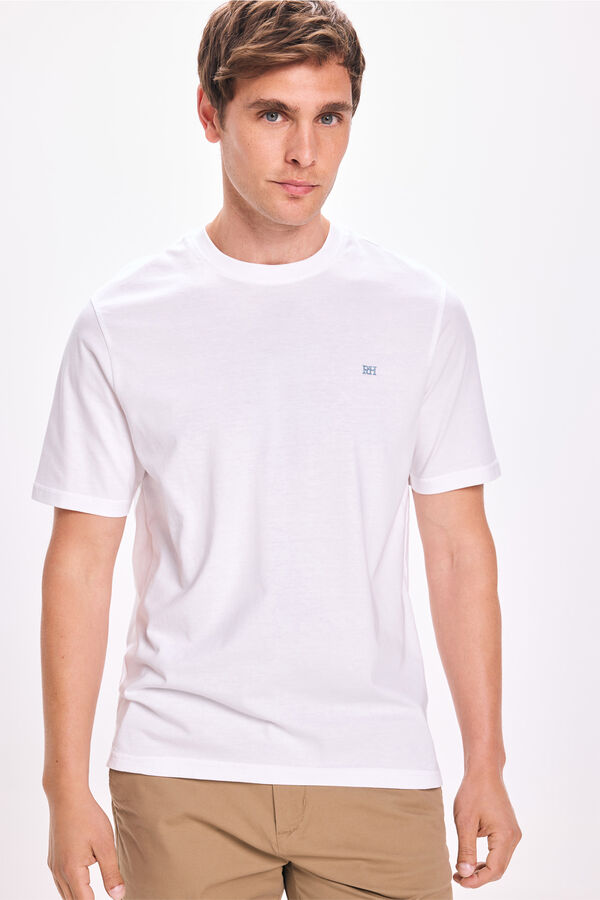 Pedro del Hierro T-shirt B&aacute;sica PDH Branco