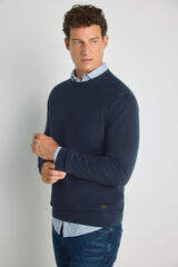 Milano Jersey cuello caja Navy
