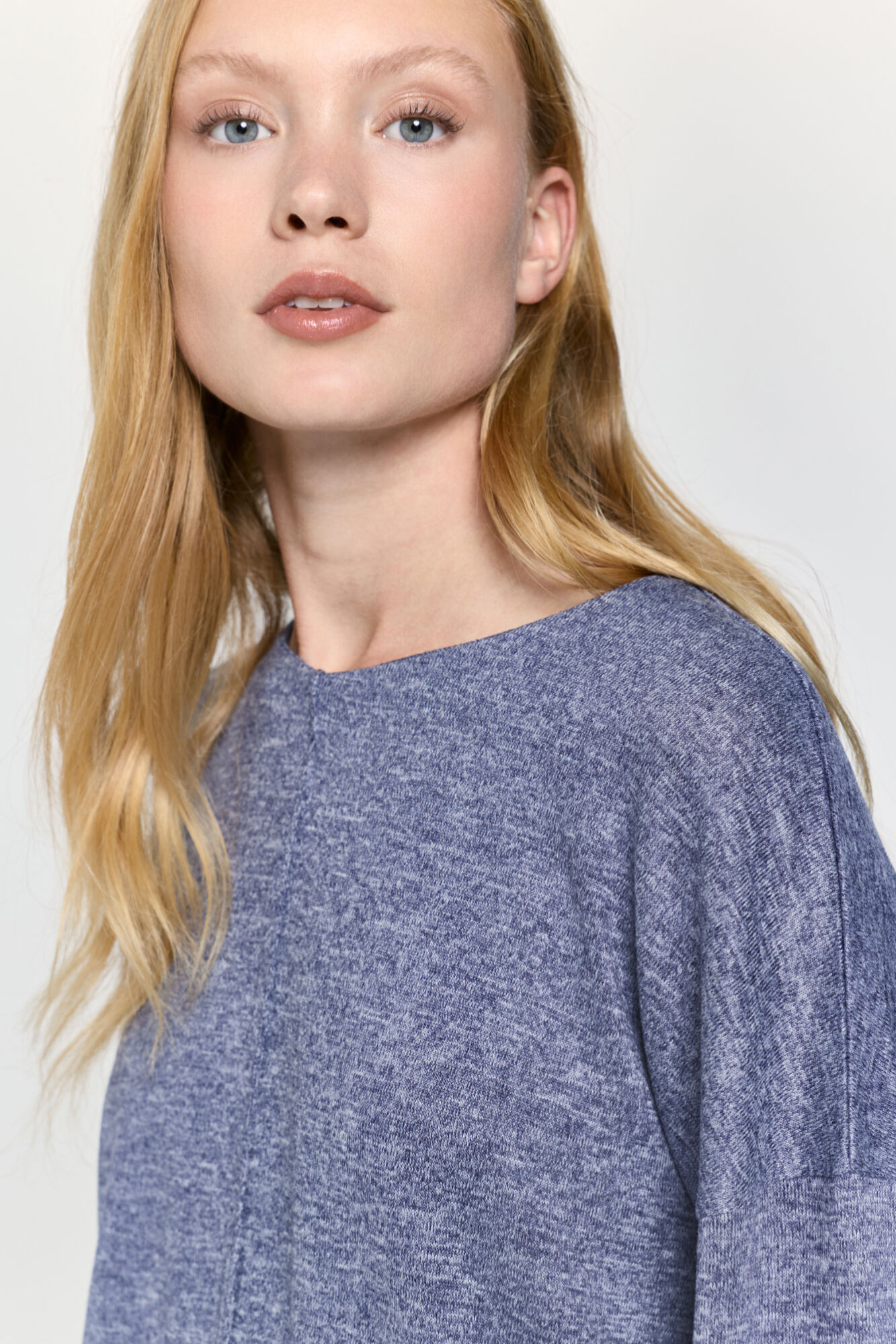 Milano Camiseta tacto suave manga larga cuello redondo