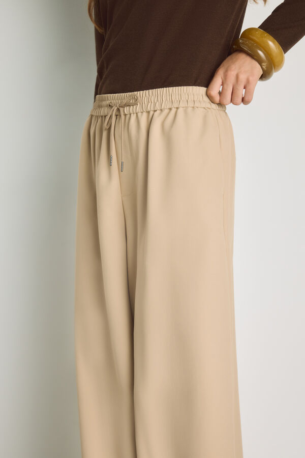 Milano Pantal&oacute;n ancho Beige