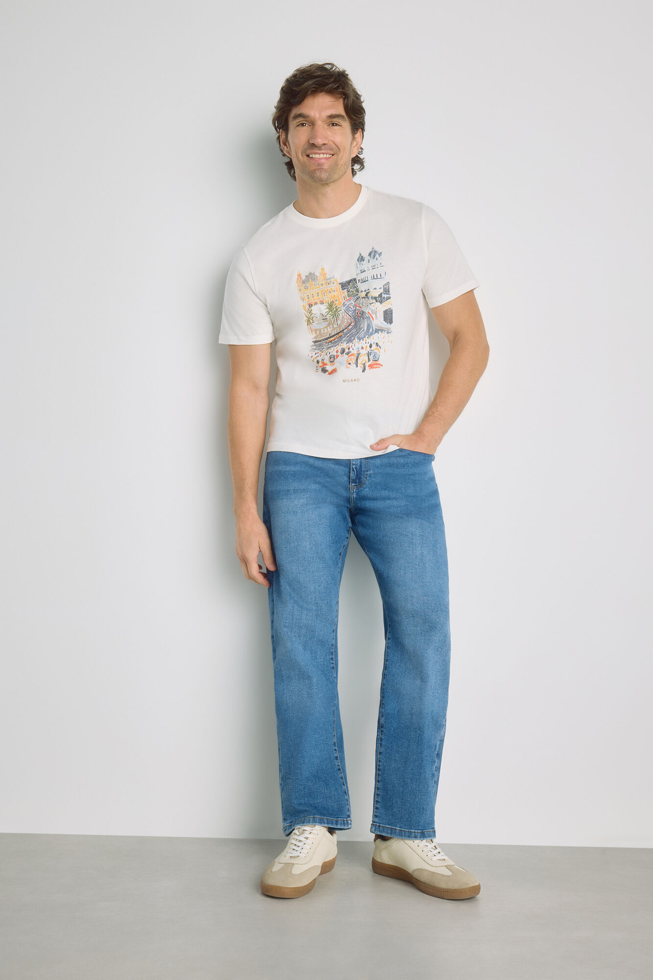 Milano Pantal&oacute;n vaquero fit recto