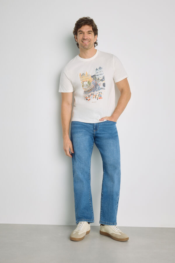 Milano Pantal&oacute;n vaquero fit recto Azul