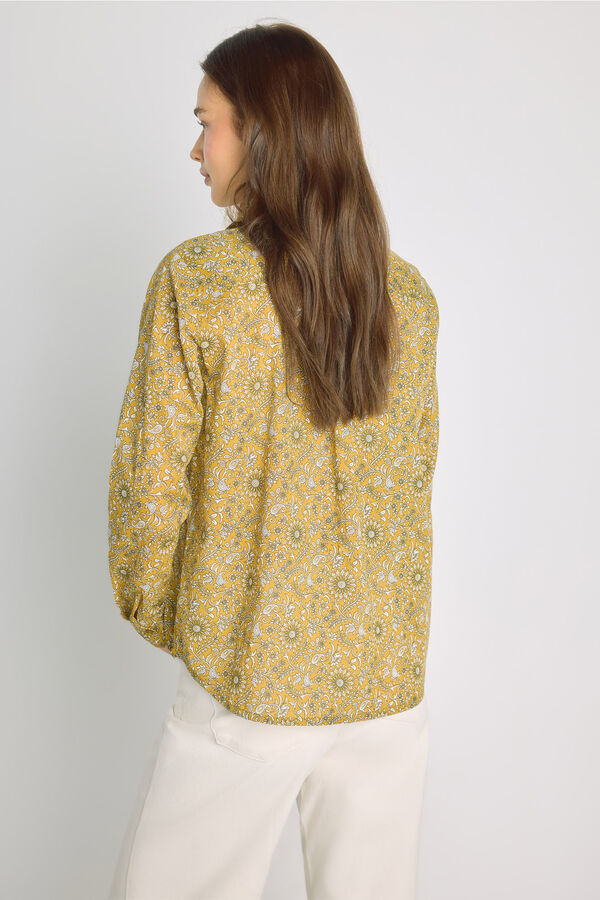 Milano Camisa estampada Dorado/ Mostaza