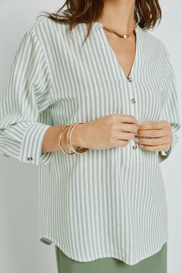 Milano Blusa rayas Verde