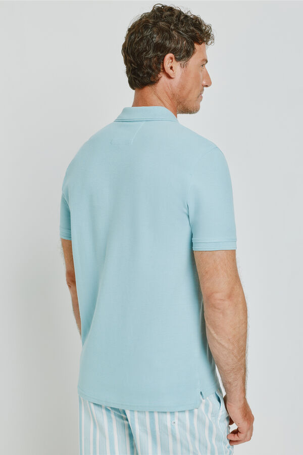 Milano Polo manga curta Azul