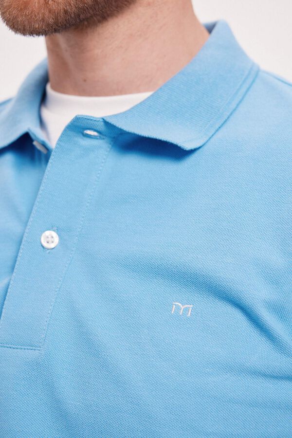 Milano Polo B&aacute;sico Piqu&eacute;&nbsp; Azul
