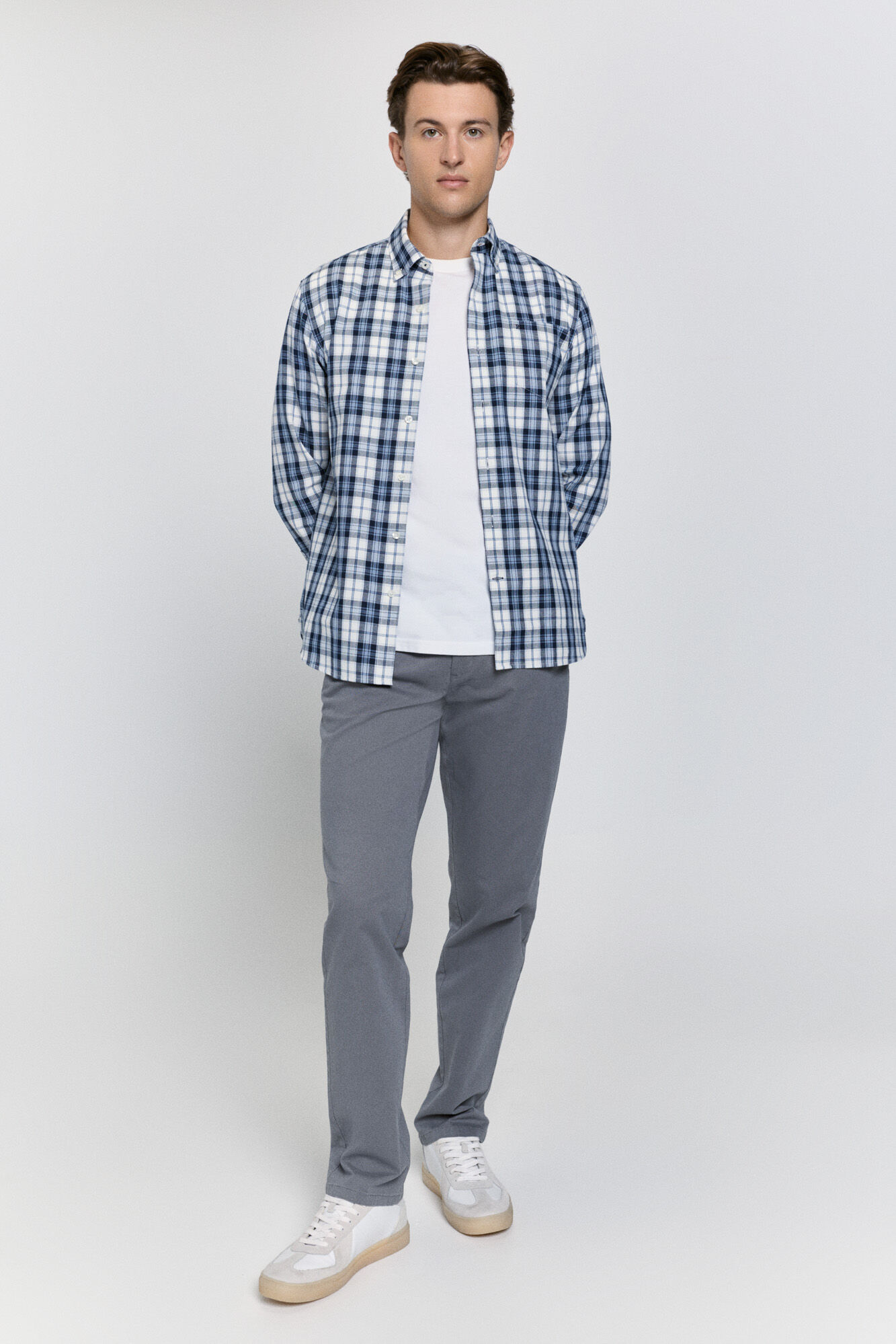 Pedro del Hierro Cal&ccedil;as chino com ajuste confort&aacute;vel