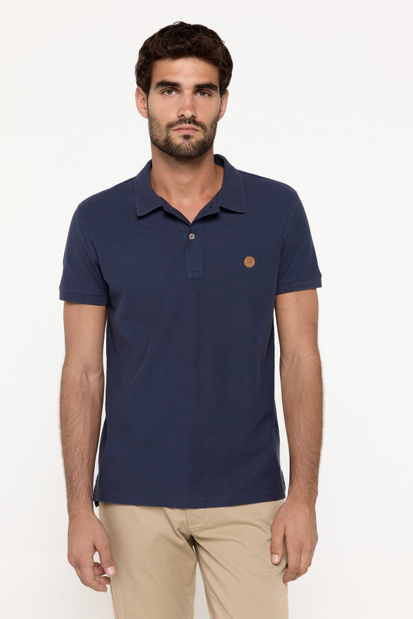 Fifty Outlet Polo piqué estruturado Areia