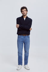 Milano Pantal&oacute;n Denim Slim Azul