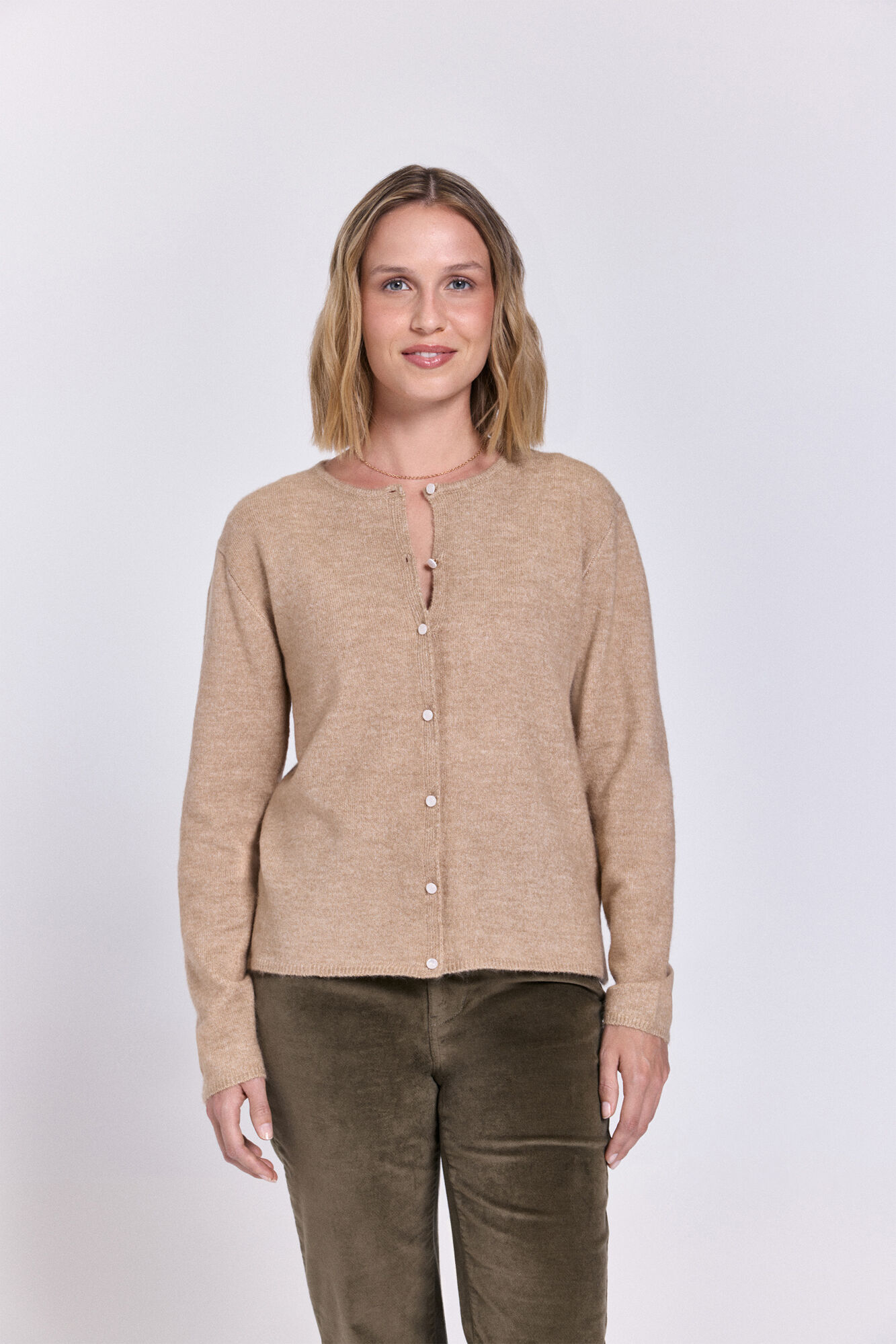 Milano Cardigan de punto cierre botones