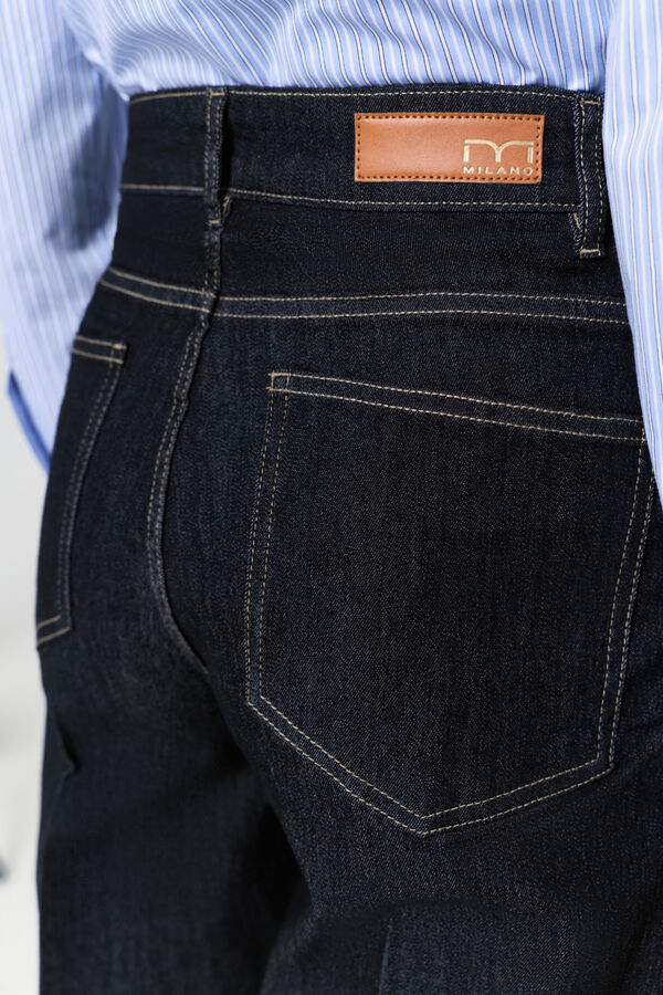 Milano Calça jeans de perna larga Cinzento oscuro