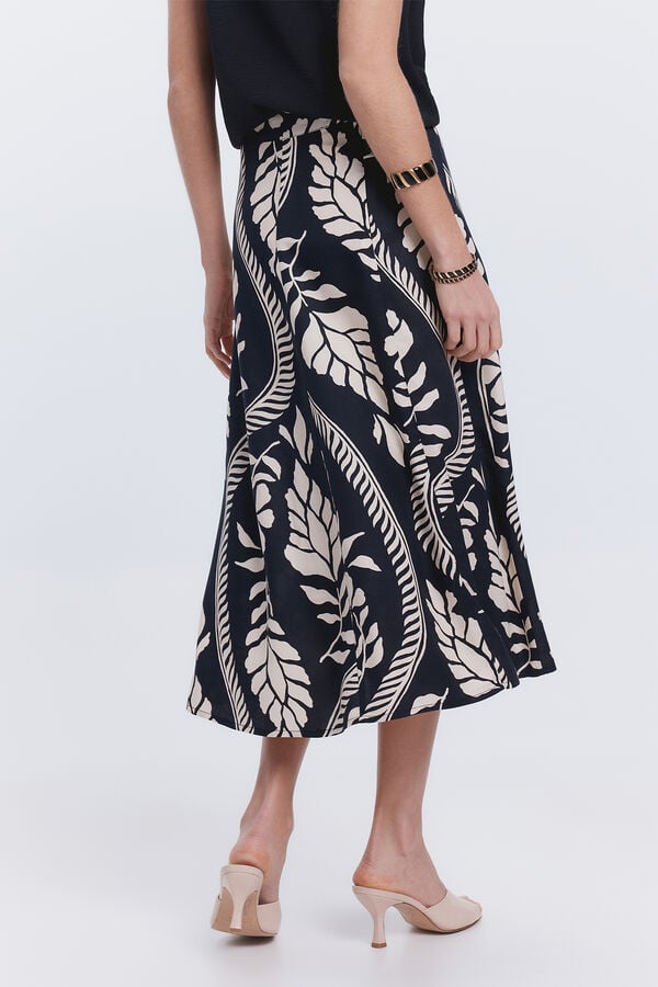 Milano Falda midi fluida Negro