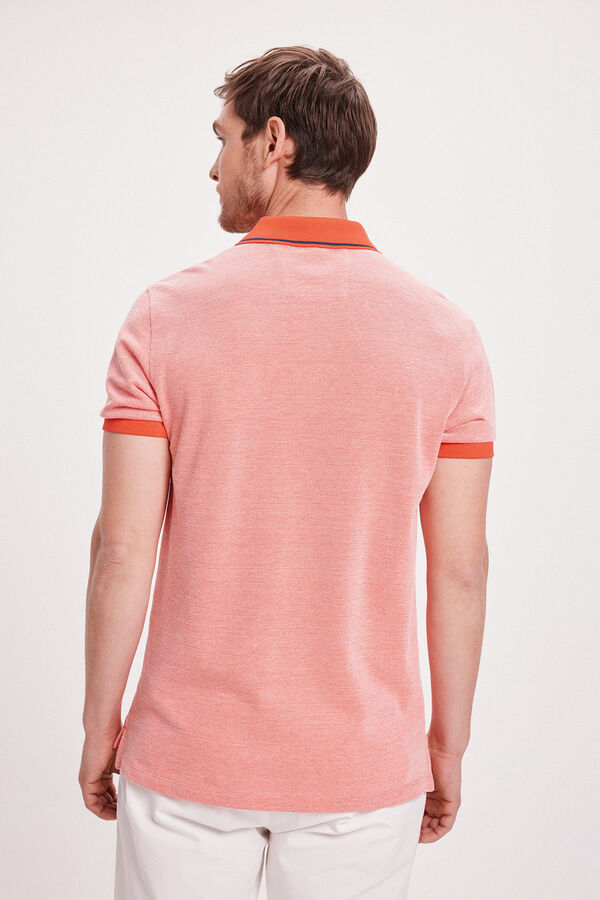 Milano Polo Piqué com Bolso Vermelho