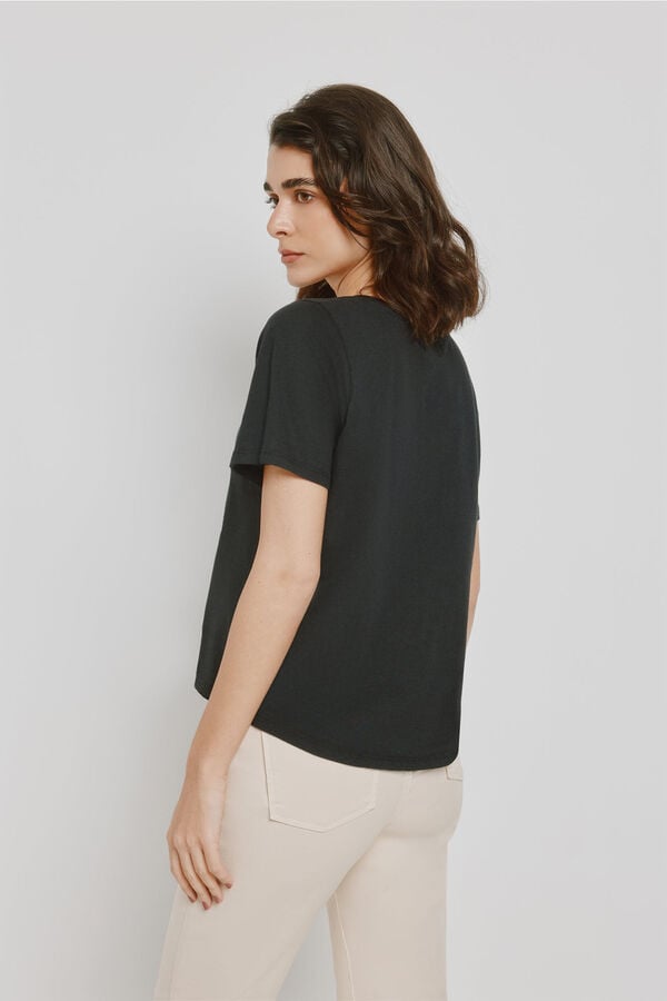 Milano T-shirt de manga curta Preto