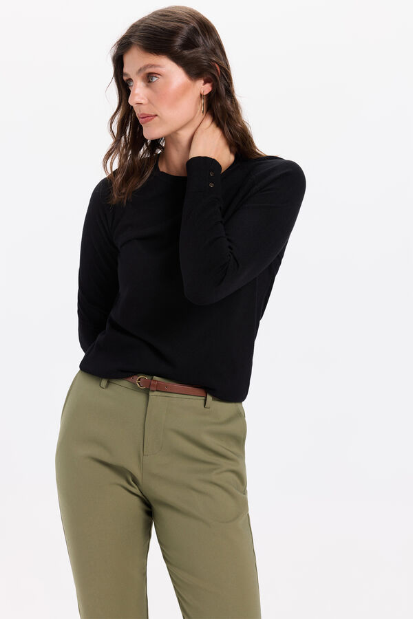 Milano Jersey basico punto liso Negro