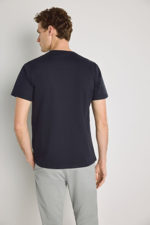 Pedro del Hierro T-shirt de manga curta estampada Preto